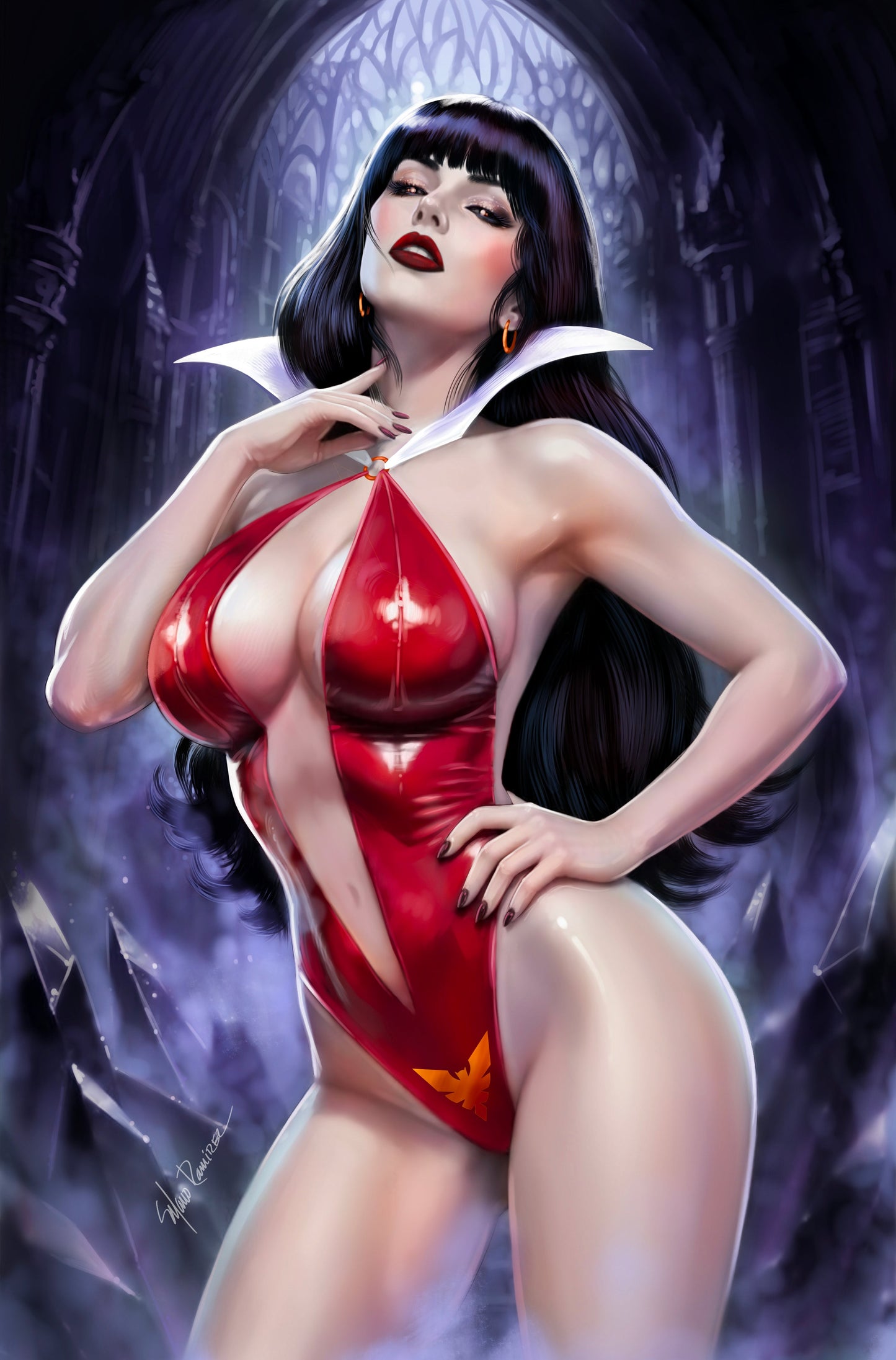 VAMPIRELLA #1 - MANUEL RAMIREZ COVER A VIRGIN VARIANT KNIGHT OF COMICS EXCLUSIVE LTD 200