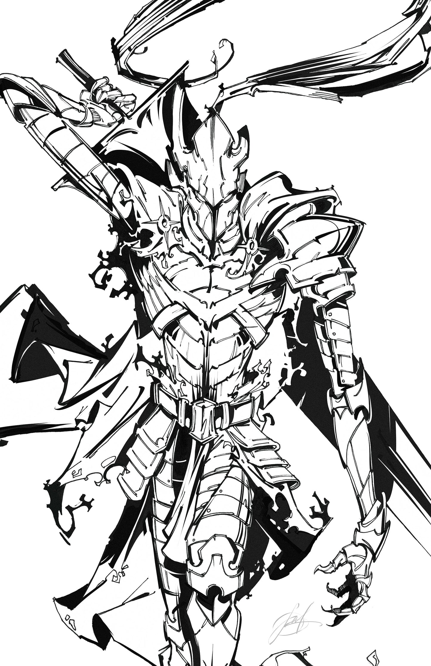 FAME: CHUGONG SOLO LEVELING - VIKTOR MILLER GAUSA IGRIS COVER A WHITE METAL FANEXPO NEW ORLEANS KNIGHT OF COMICS EXCLUSIVE LTD 5