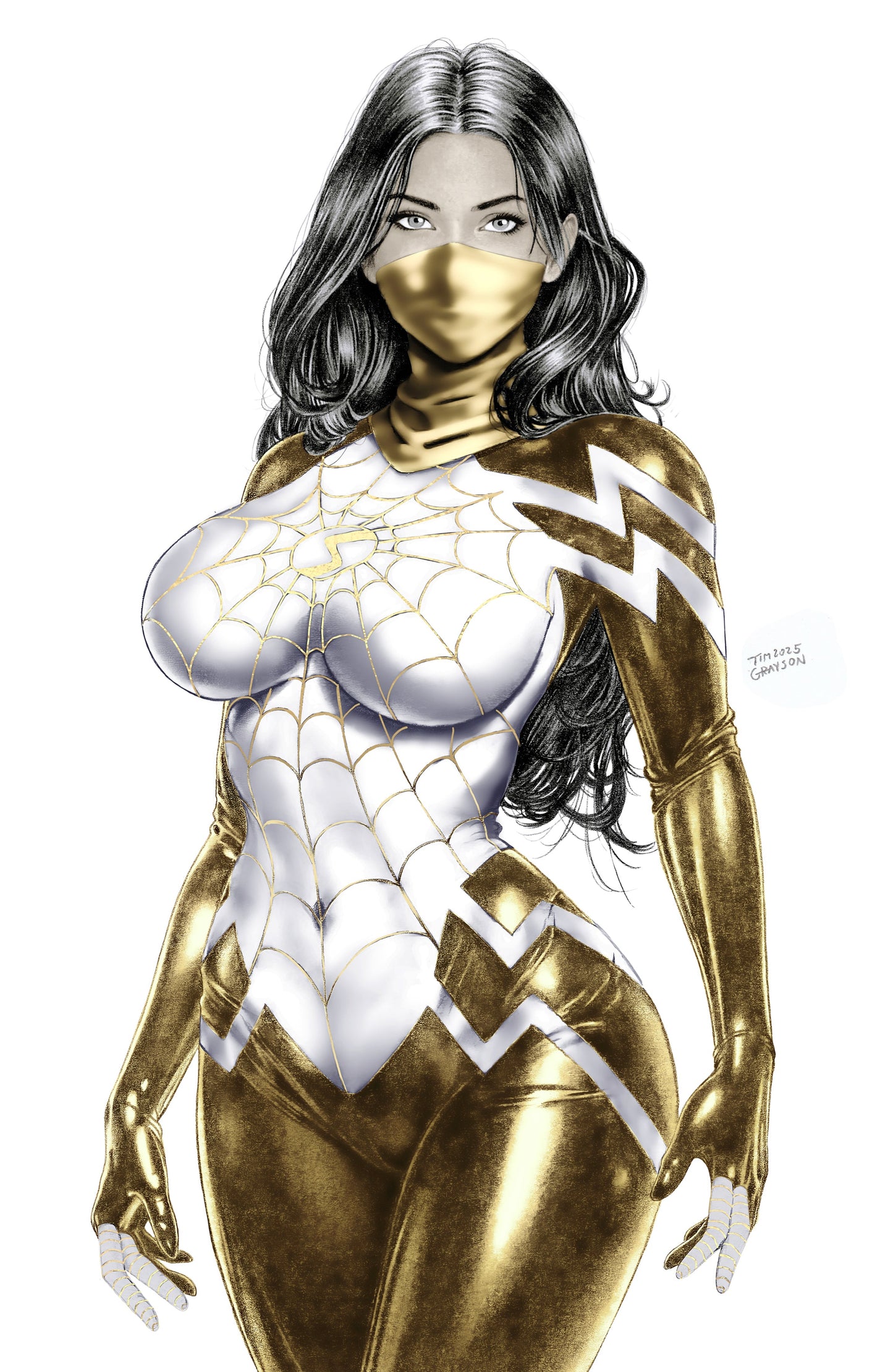 WAIFU CHRONICLES #1 - GHOST SPIDER COSPLAY - TIM GRAYSON COVER B KNIGHT OF COMICS EXCLUSIVE LTD 100