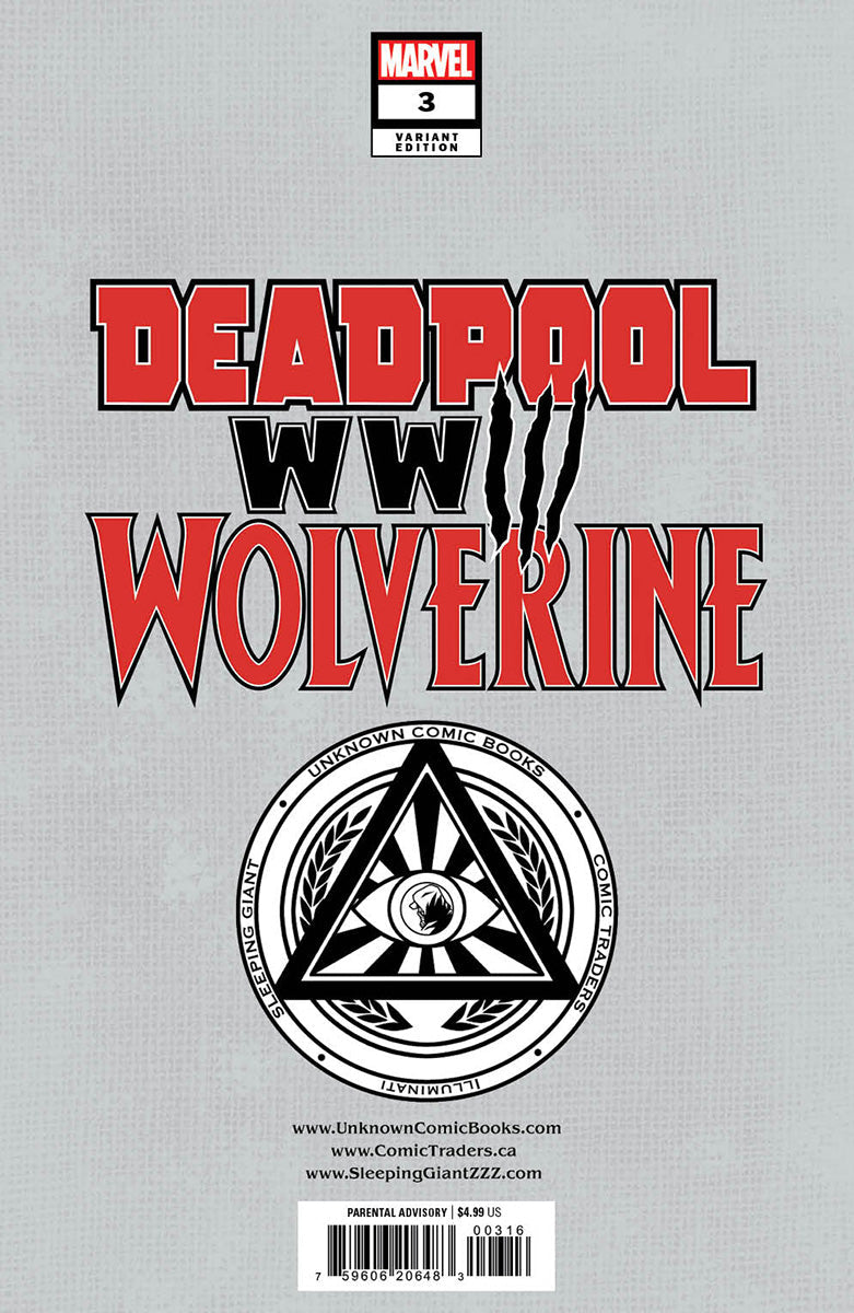 Deadpool & Wolverine: Wwiii #3 Unknown Comics Tyler Kirkham Virgin Exclusive Var (07/24/2024)