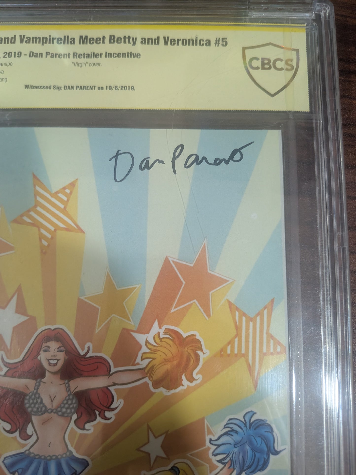 Red Sonja and Vampirella Meet Betty and Veronica #5 - Dan Parent Virgin Variant - Signed by Dan Parent - CBCS 9.6