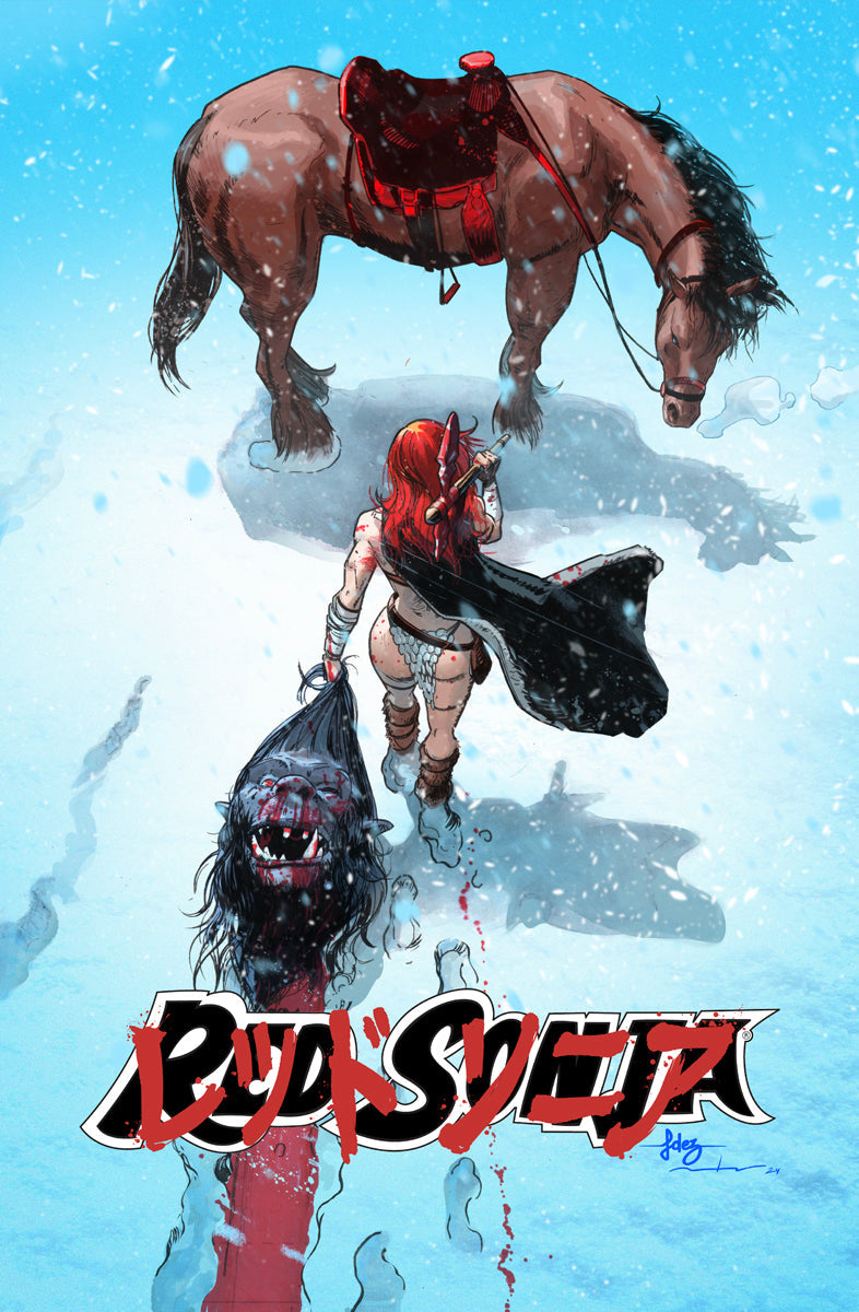 RED SONJA #17 - JAVIER FERNANDEZ MEGACON 2025 AKIRA HOMAGE KNIGHT OF COMICS EXCLUSIVE LTD 800