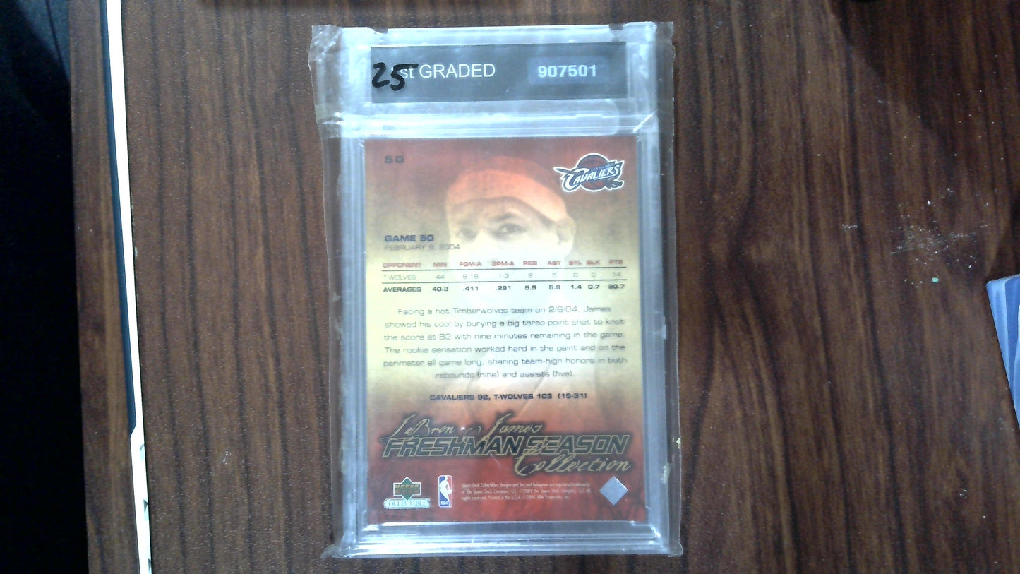 2003/04 Upper Deck Redemption - Lebron James - #50 - 1st Graded 10