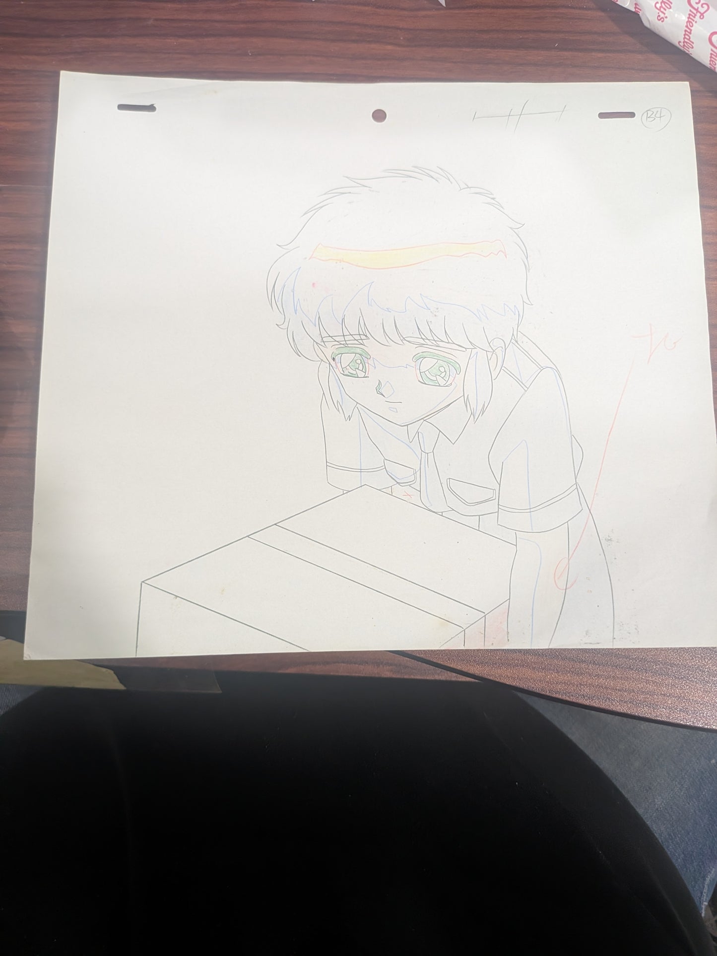 Clamp School Detectives - Akira Ijyuin Anime Cel and Drawing