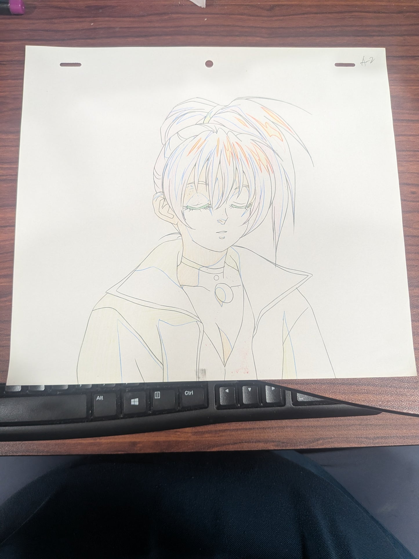 Nessa No Haou Gandalla - Emma Blanton Anime cel and drawing