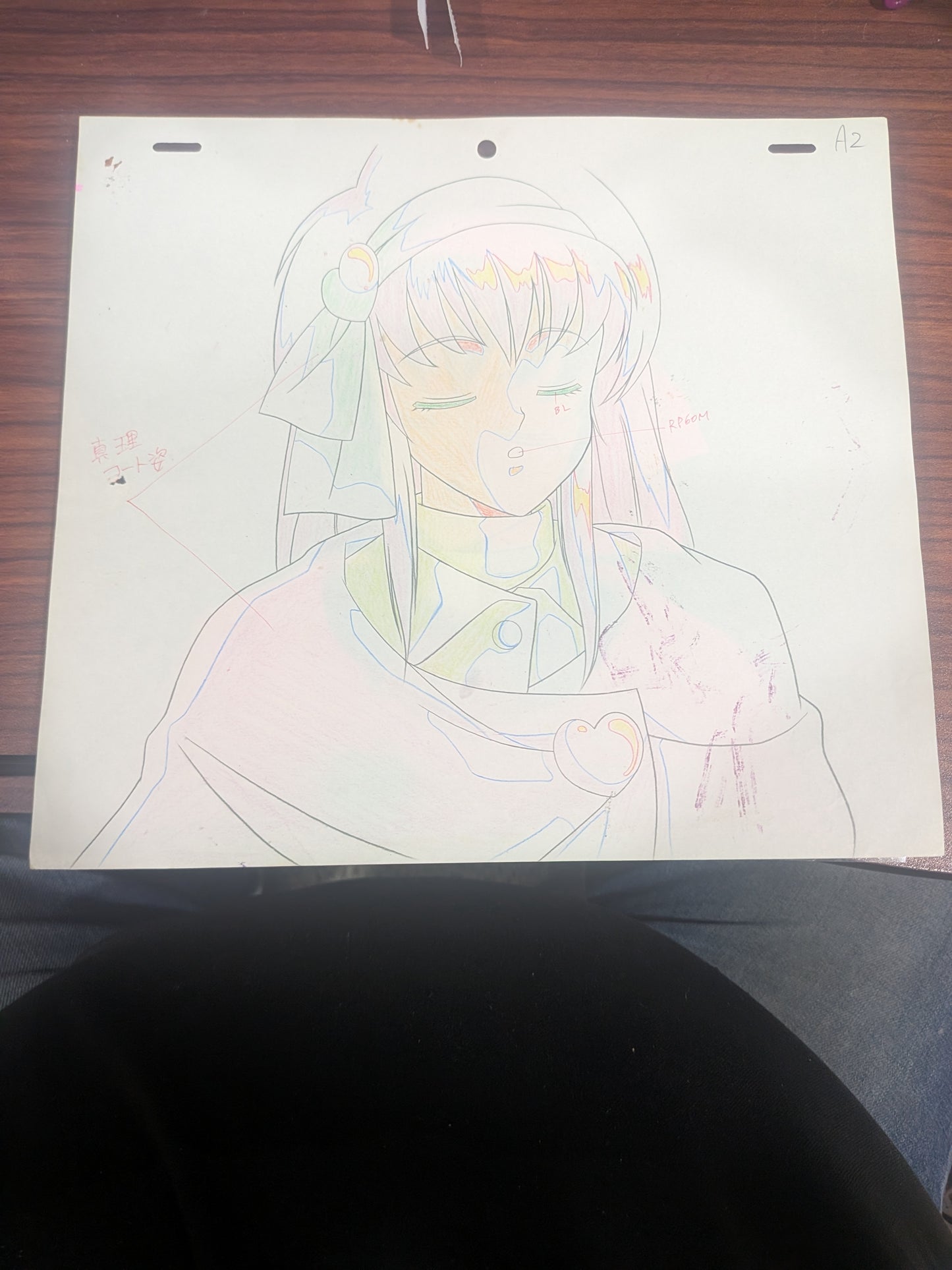 Butt Attack Punisher Girl Gautaman - Mari Amachi Cel and drawing