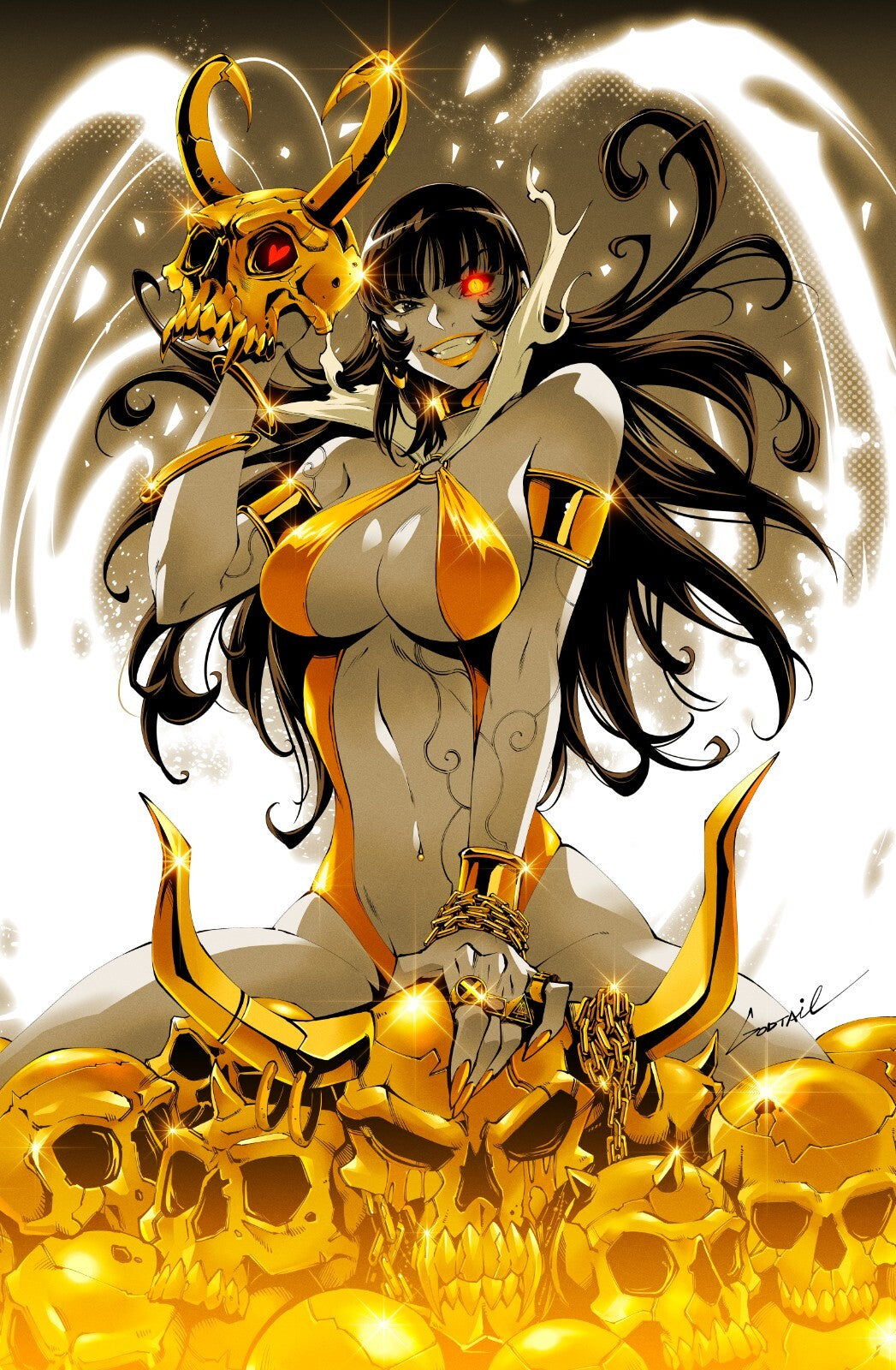 VAMPIRELLA #2 - GODTAIL COVER B VIRGIN VARIANT FANEXPO DALLAS KNIGHT OF COMICS EXCLUSIVE LTD 200