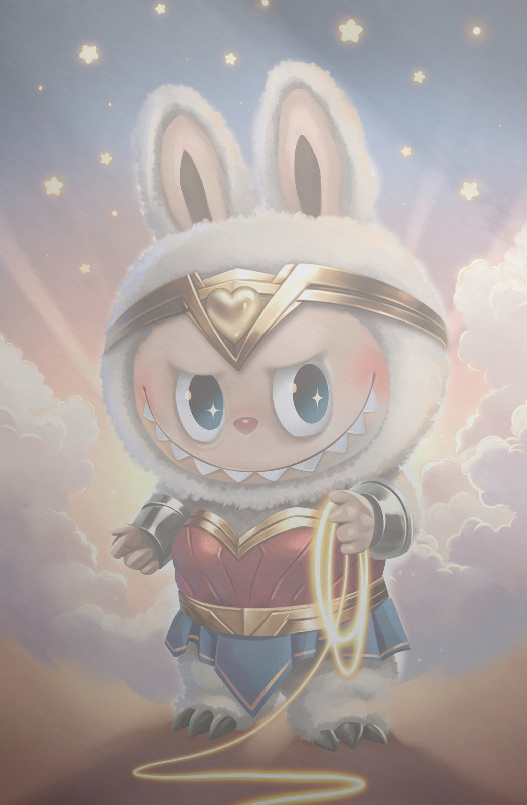 FAME: KASING LUNG CREATOR OF THE LABUBU - KATYA SINYUKHINA LASSO MONSTER FOIL KNIGHT OF COMICS EXCLUSIVE