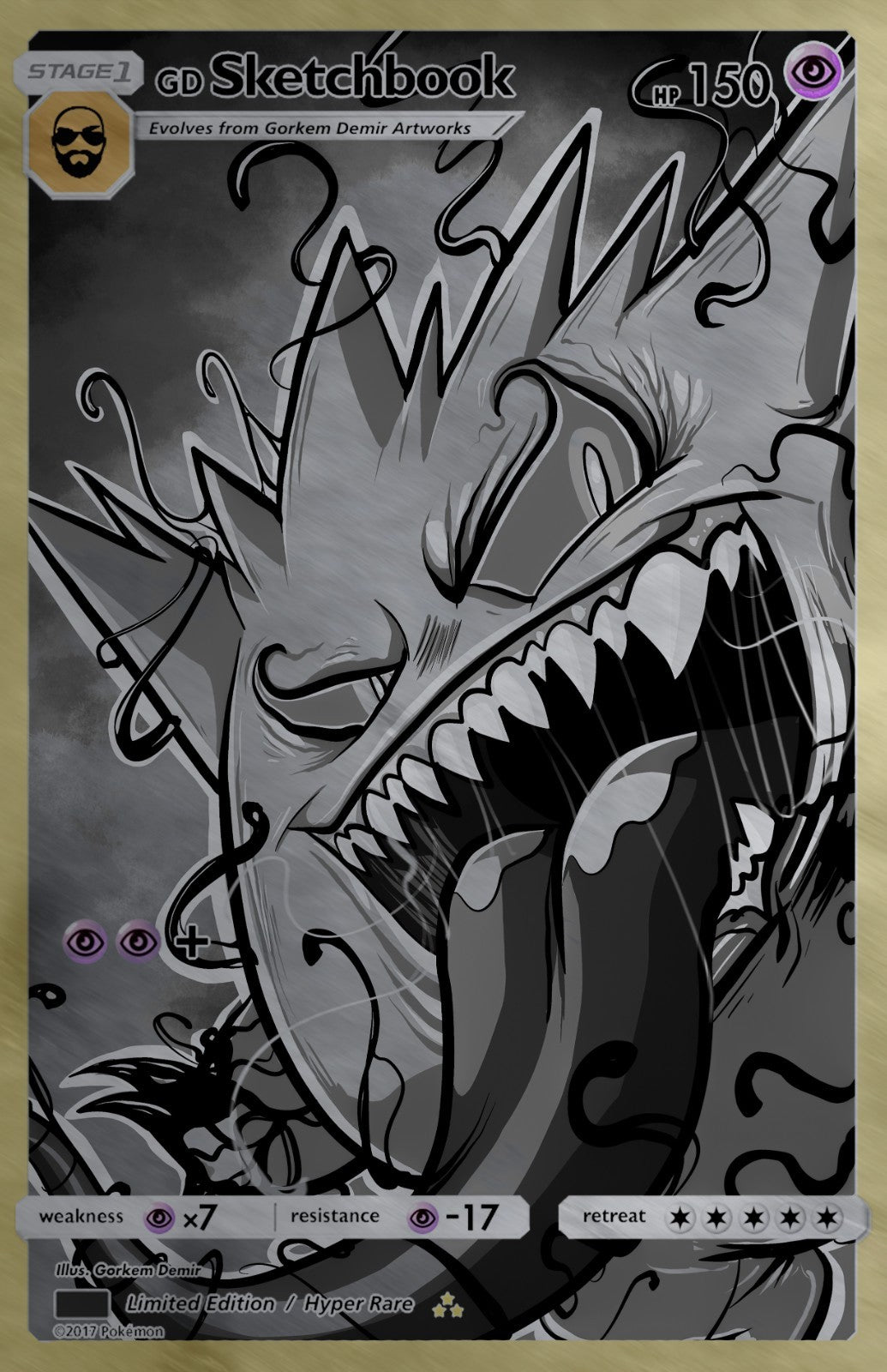 GORKEM DEMIR SKETCHBOOK - GENGAMIZED COVER C METAL VARIANT NYCC 2025 KNIGHT OF COMICS EXCLUSIVE