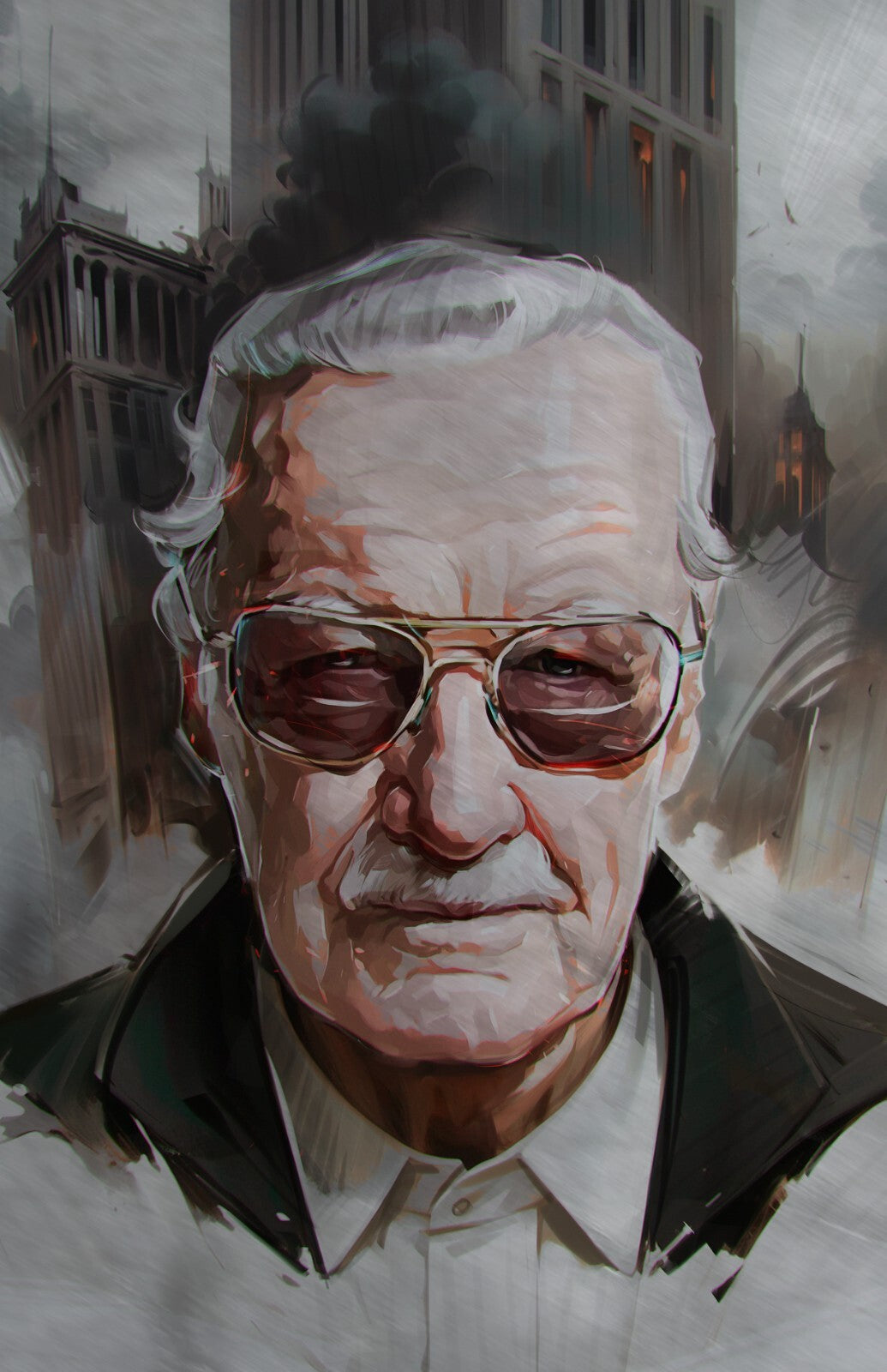 TRIBUTE: STAN LEE VIKTOR MILLER GAUSA METAL VARIANT FANEXPO DALLAS 2025 KNIGHT OF COMICS EXCLUSIVE LTD 20