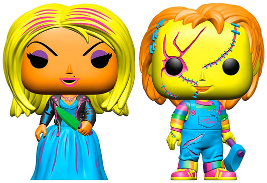 Bride of Chucky - Chucky & Tiffany (Blacklight) 2-Pack