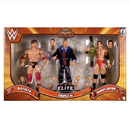 WWE Elite - Revolution 3-pack - Triple H, Batista, Randy Orton