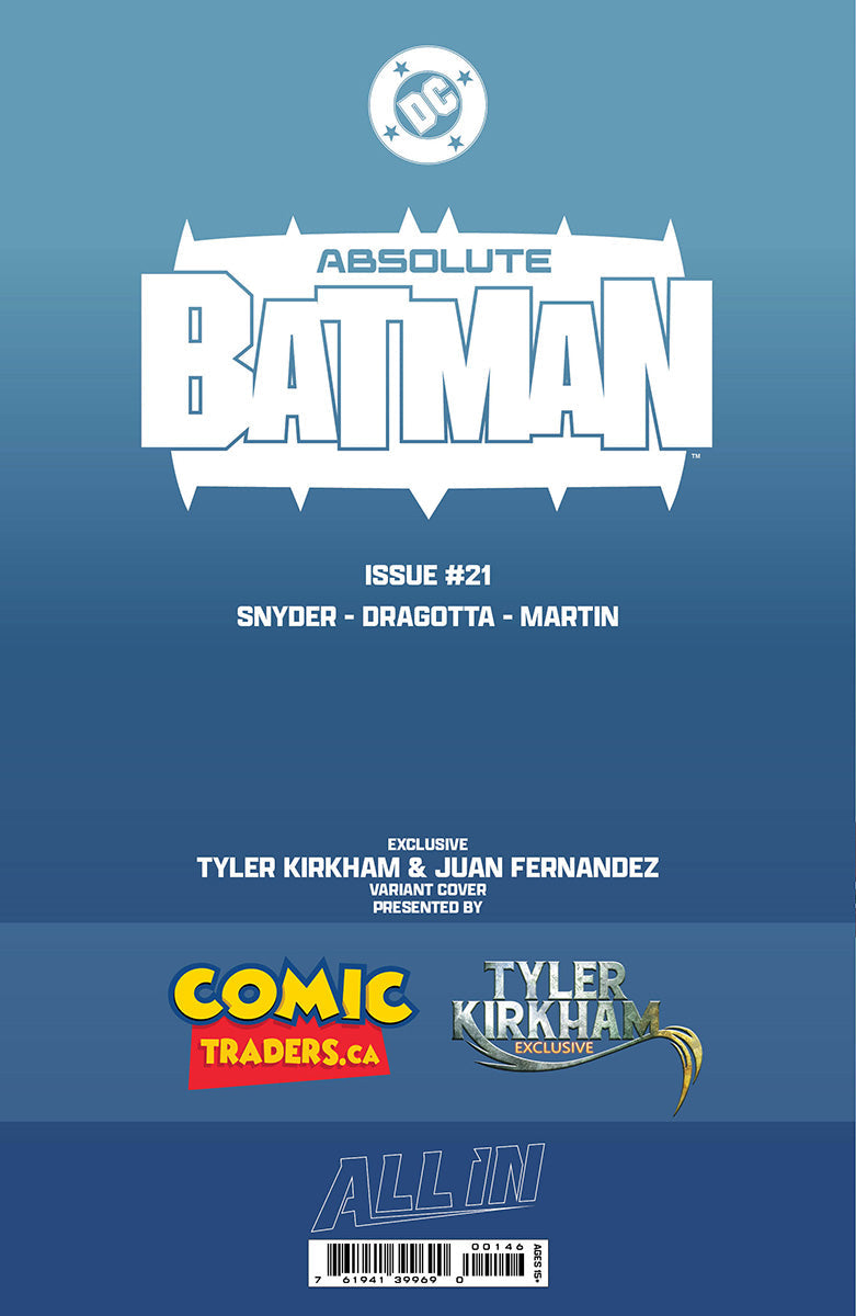 ABSOLUTE BATMAN #21 TYLER KIRKHAM EXCLUSIVE BATTLE DAMAGED TWO-FACE VIRGIN VAR (06/17/2026)