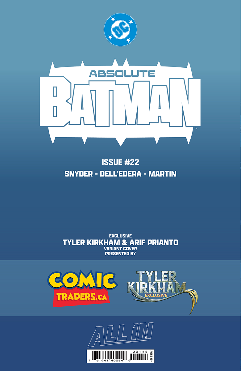 ABSOLUTE BATMAN #22 TYLER KIRKHAM EXCLUSIVE JOKER BATTLE DAMAGED (07/08/2026)