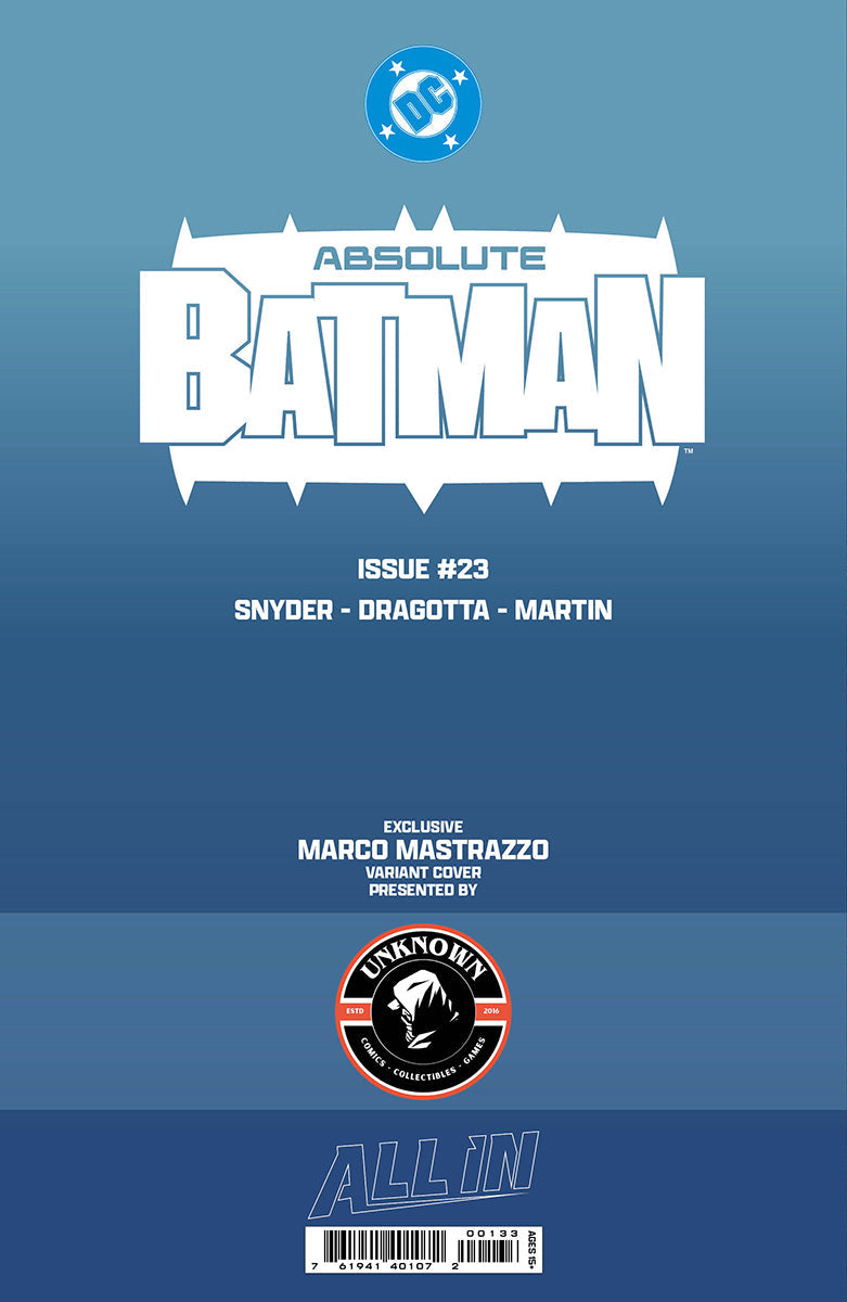 ABSOLUTE BATMAN #23 MARCO MASTRAZZO EXCLUSIVE VIRGIN VAR (08/12/2026)