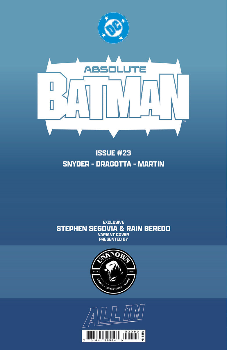 [FOIL] ABSOLUTE BATMAN #23 STEPHEN SEGOVIA EXCLUSIVE VIRGIN VAR (08/12/2026)
