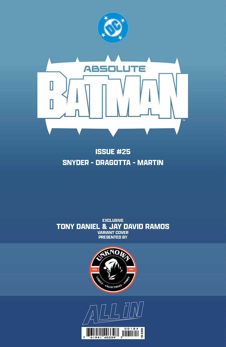 ABSOLUTE BATMAN #25 TONY DANIEL EXCLUSIVE VAR (10/28/2026)