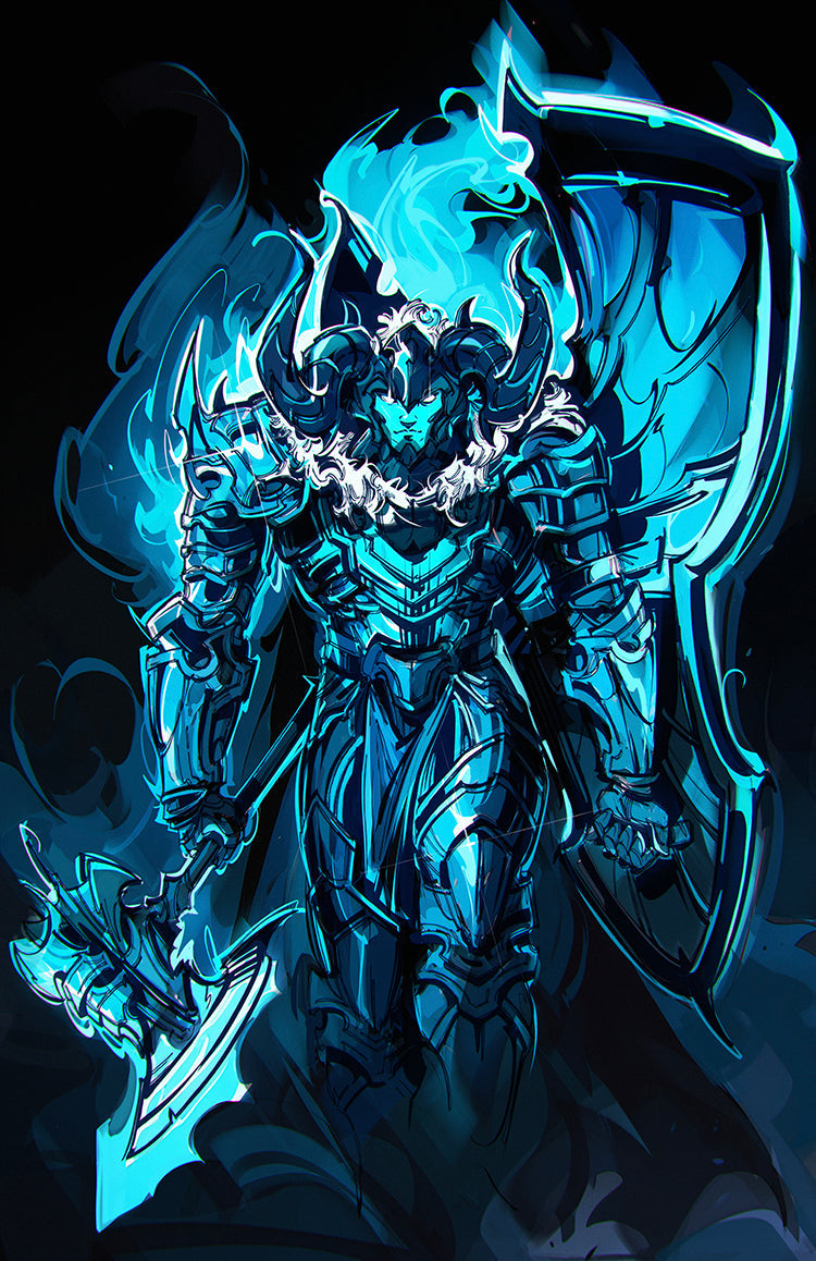 FAME: CHUGONG SOLO LEVELING - VIKTOR MILLER GAUSA IRON COVER B MEGACON 2026 KNIGHT OF COMICS EXCLUSIVE LTD 50