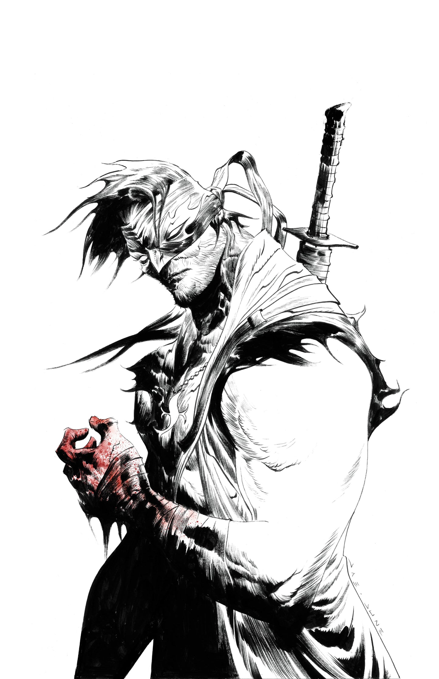 FINAL BOSS #1 - JAE LEE SKETCH VIRGIN VARIANT FANEXPO NEW ORLEANS KNIGHT OF COMICS EXCLUSIVE LTD 1000