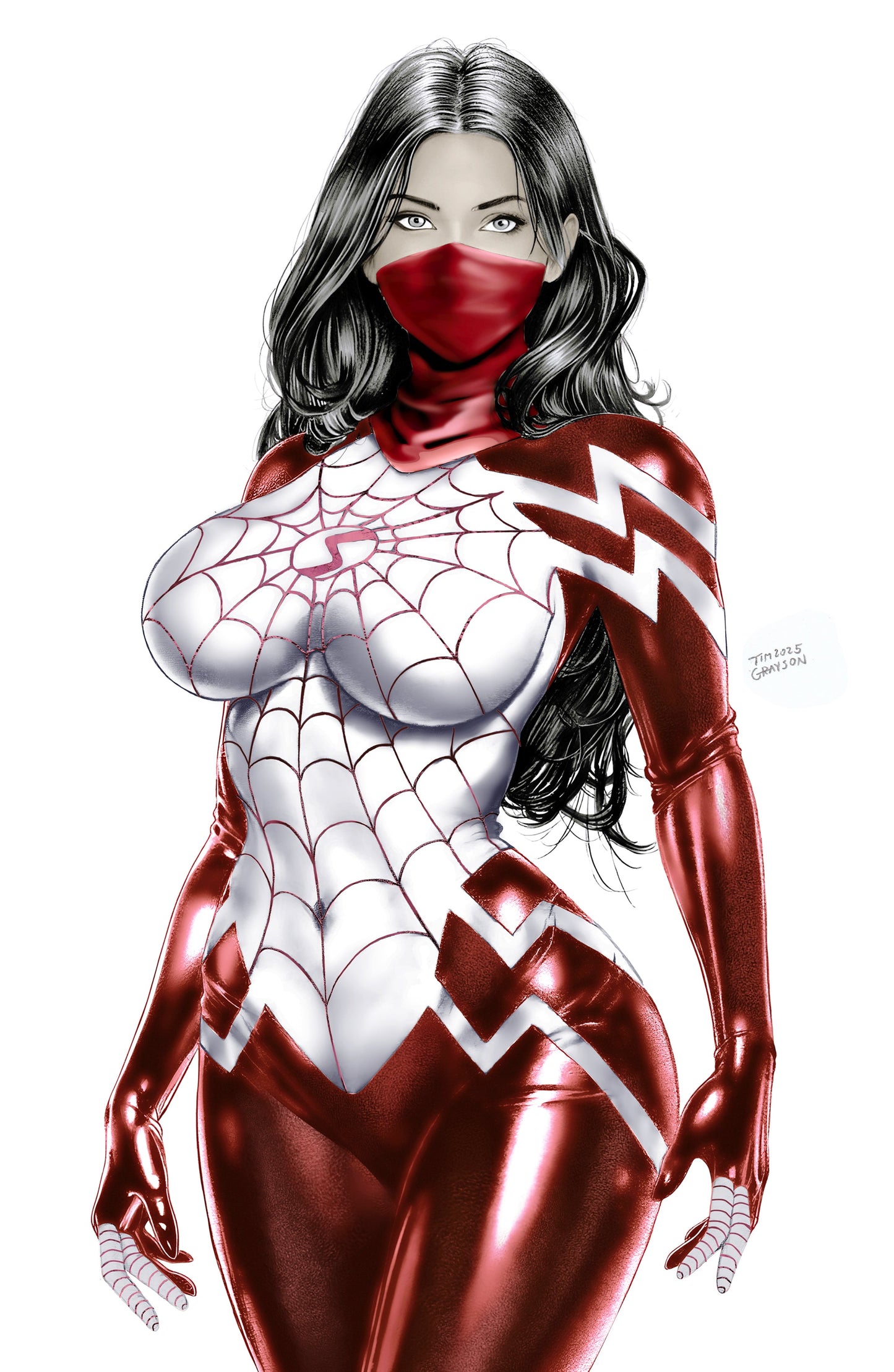 WAIFU CHRONICLES #1 - GHOST SPIDER COSPLAY - TIM GRAYSON COVER C KNIGHT OF COMICS EXCLUSIVE LTD 100