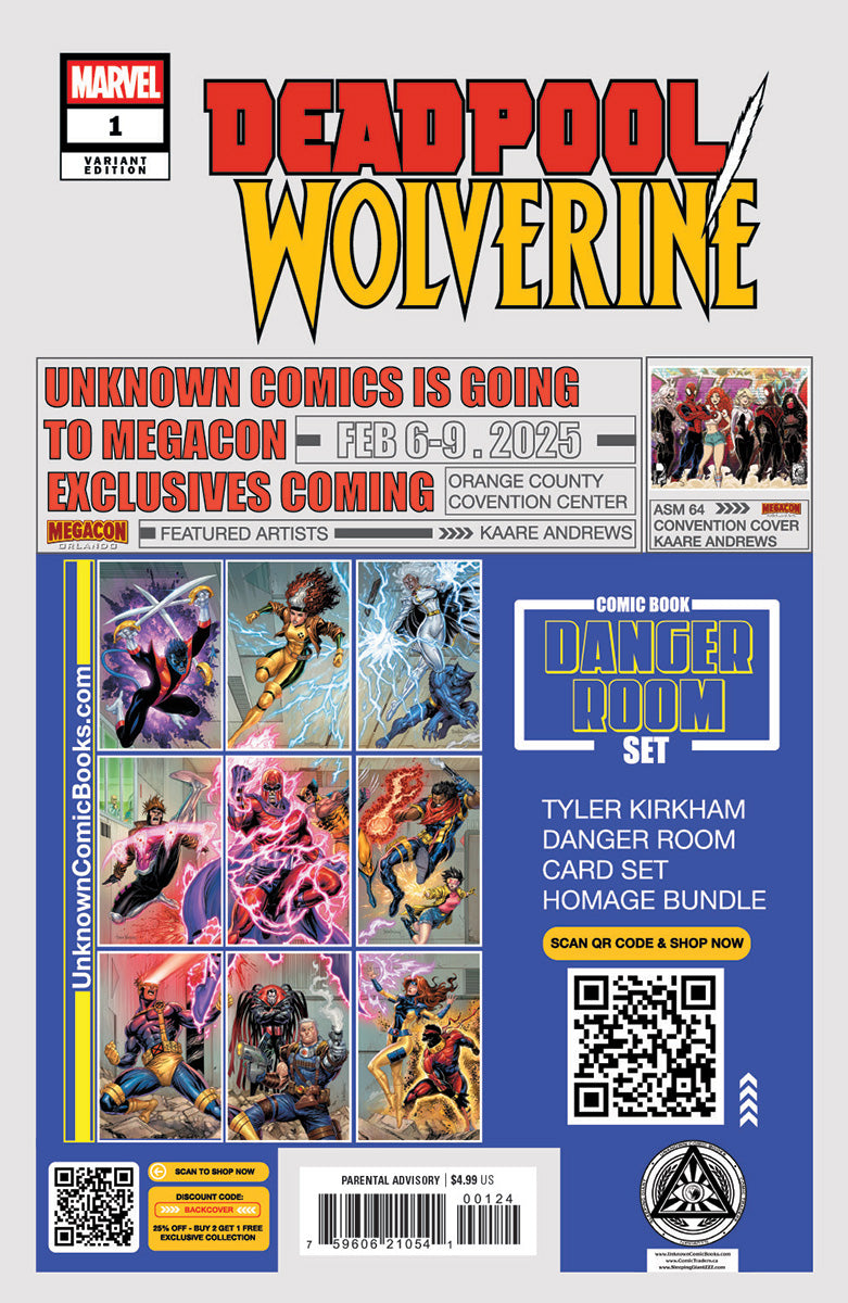 Deadpool / Wolverine #1 Tyler Kirkham MEGACON 2025 Exclusive Premium BATTLE DAMAGED Var (01/01/2025)