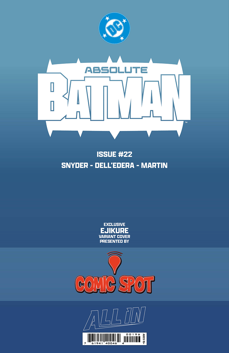 ABSOLUTE BATMAN #22 EJIKURE EXCLUSIVE VIRGIN VAR (07/08/2026)