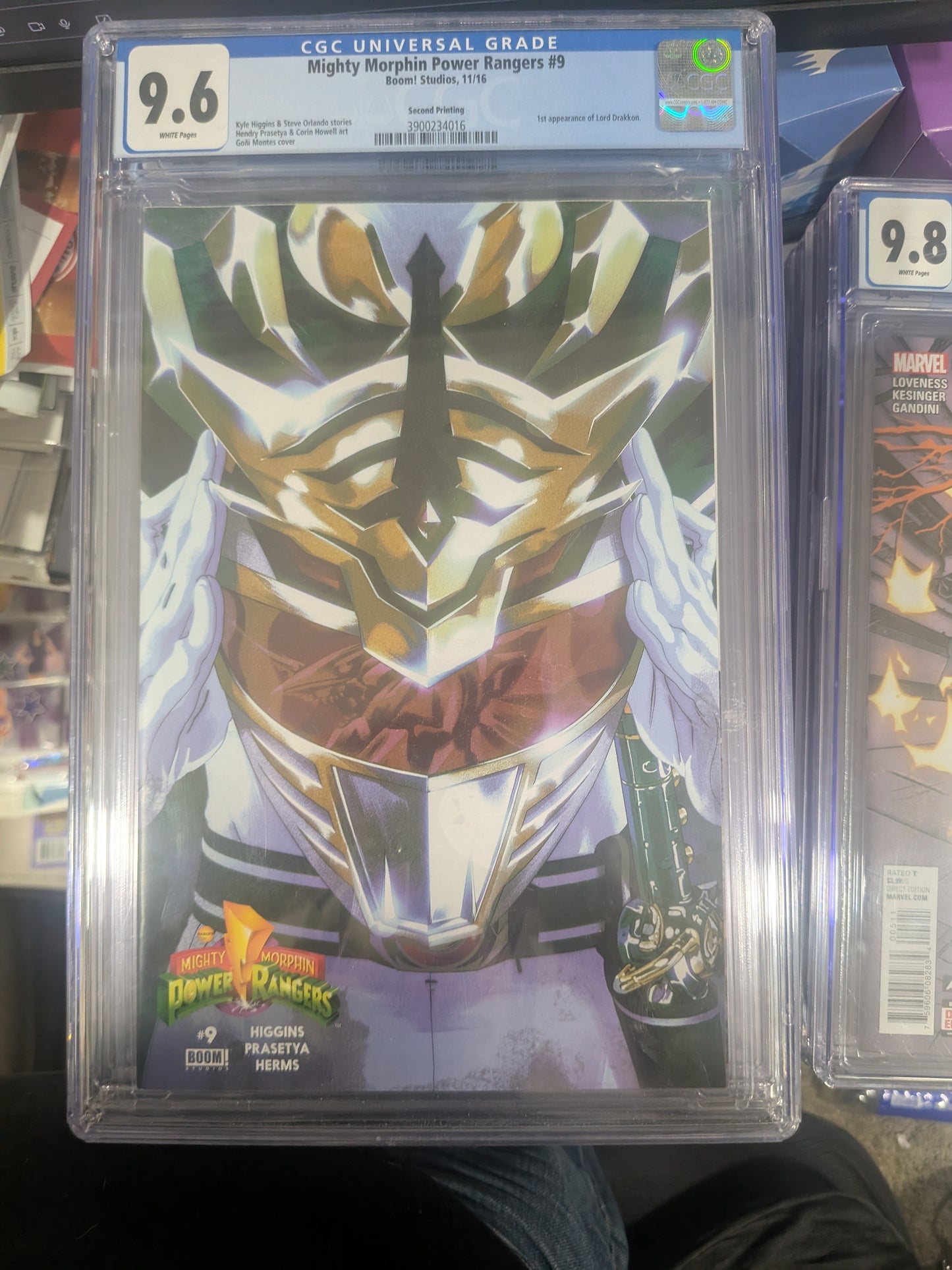 Mighty Morphin Power Rangers #9 - Second Printing - CGC 9.6