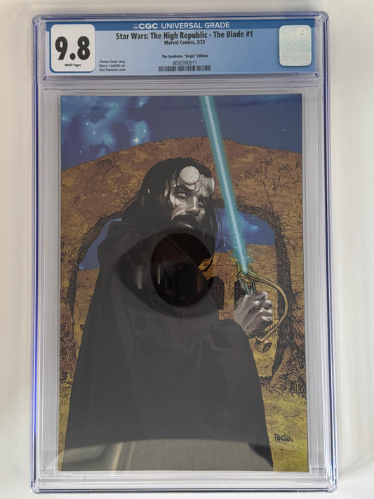 Star Wars: The High Republic - The Blade #1 CGC 9.8 Blue Label Panosian Exclusive Var