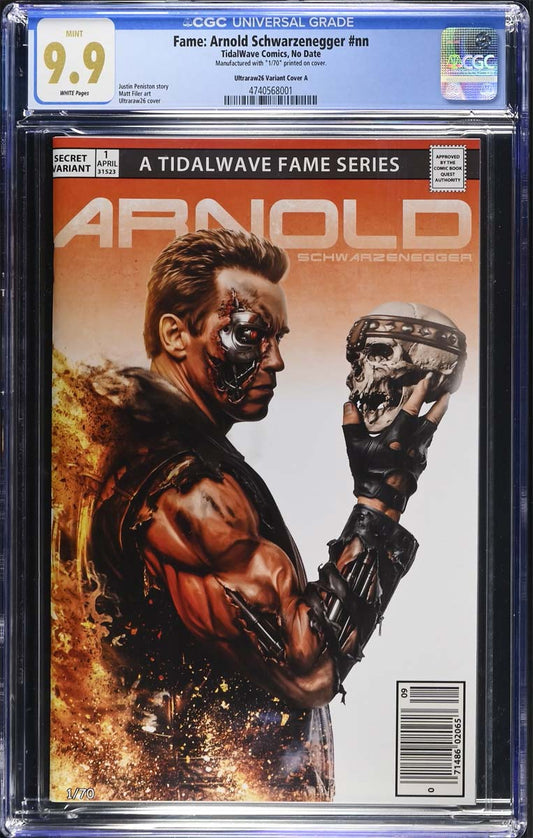 Arnold Schwarzenegger #1 CGC 9.9 Ultraraw26 Secret Trade Variant #1/70