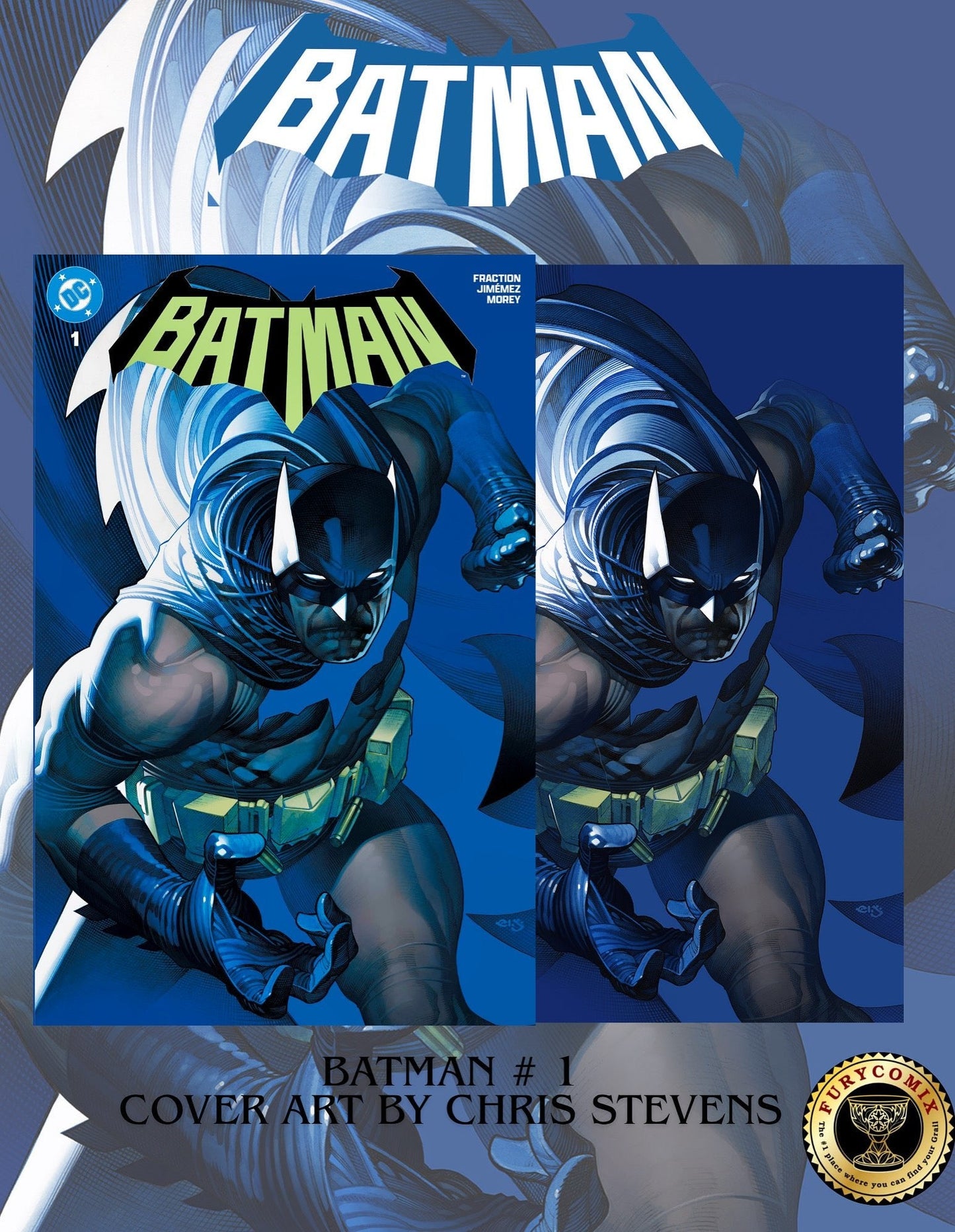 BATMAN # 1 CHRIS STEVENS EXCLUSIVE SET
