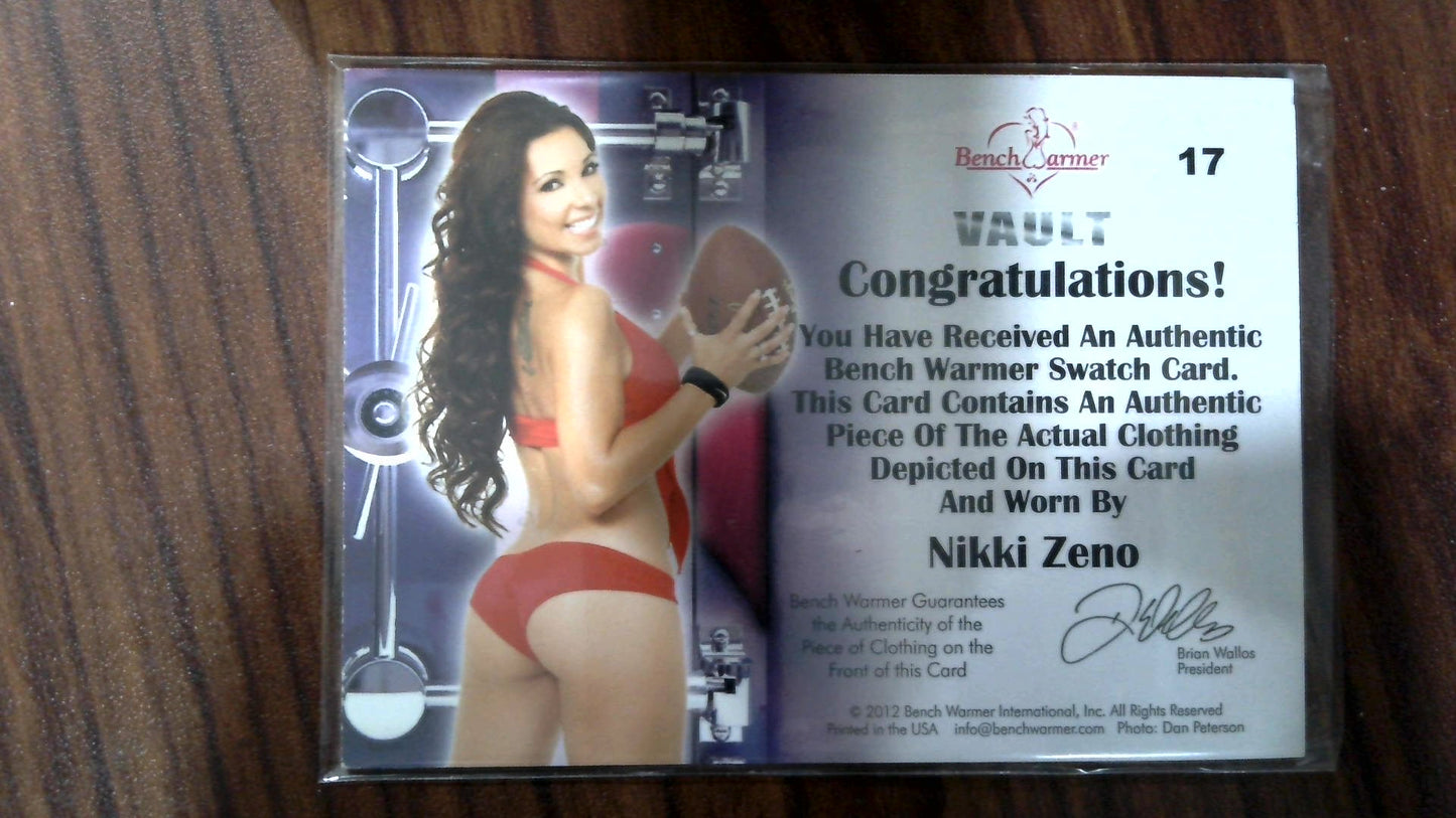 2012 Bench Warmer Vault - Nikki Zeno Swatch/Patch card