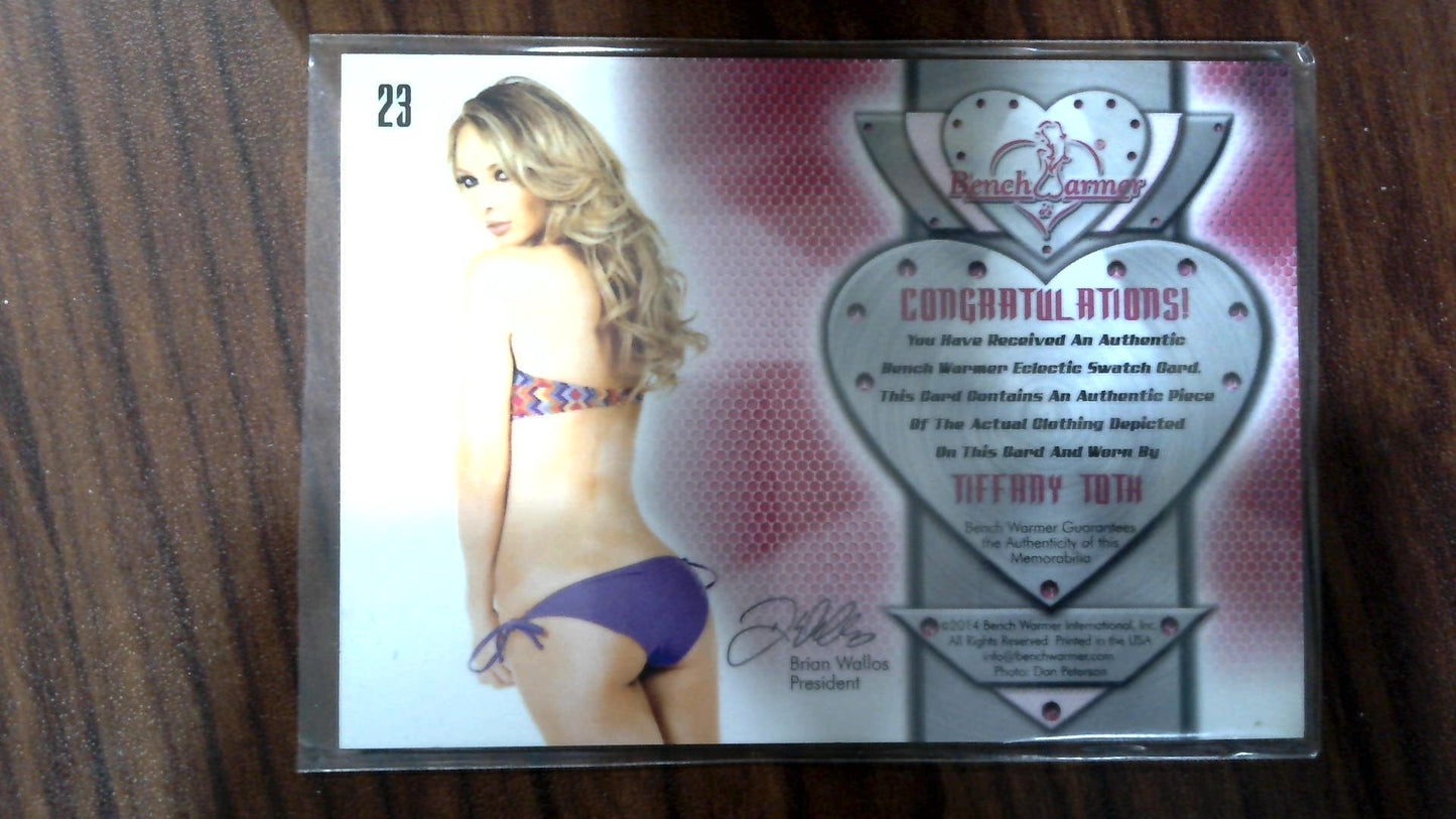2014 Bench Warmer Eclectic Collection Swatch - Tiffany Toth Swatch/Patch card