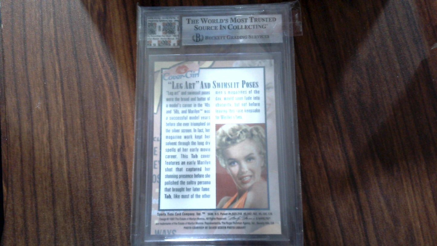 1993 Sports Time Marilyn Monroe Cover Girl Chromium #5 - Owned/Used Bed Sheet - Beckett Authentic