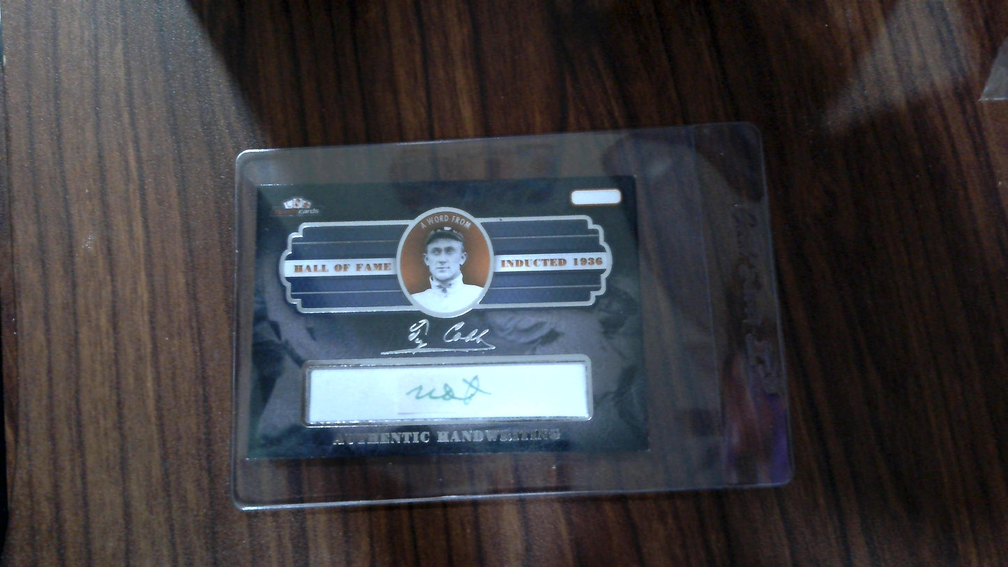 2019 Sportscard.com "A Word From" - Ty Cobb "Not" Authentic Handwriting card