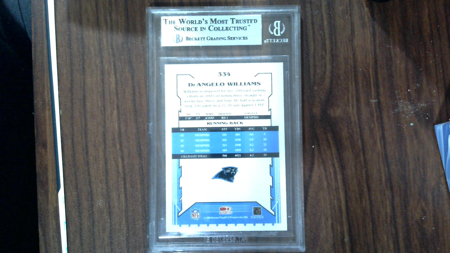 2006 Score - Deangelo Williams - #334 - BGS 9