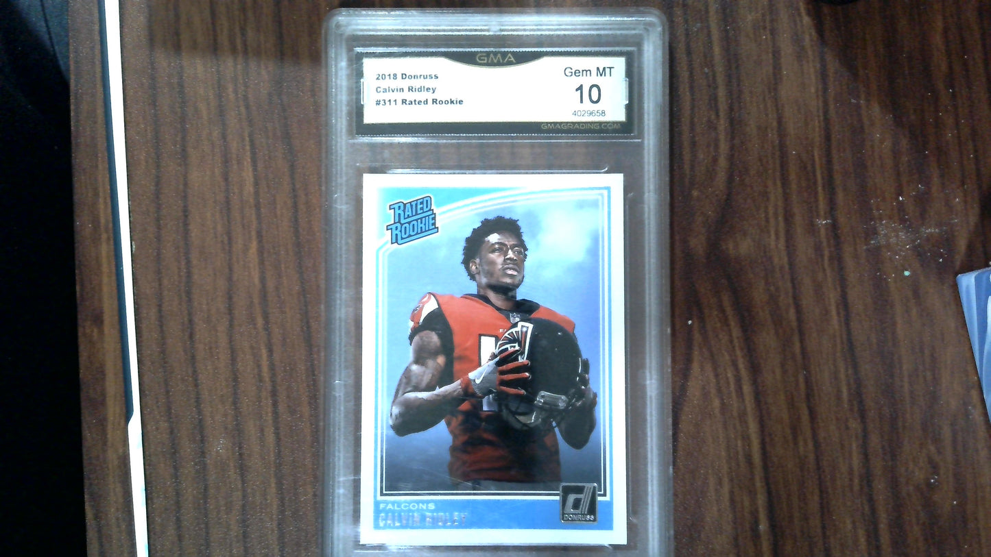 2018 Donruss - Calvin Ridley - #311 - Rated Rookie - GMA 10