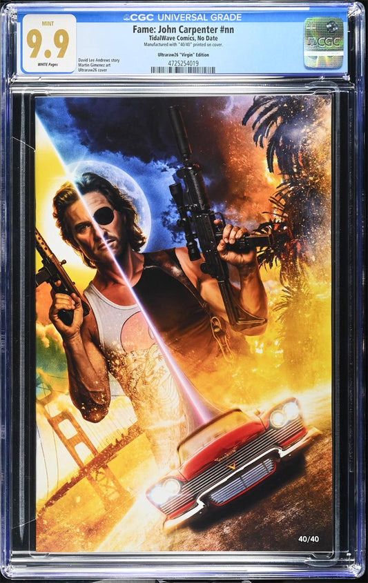 John Carpenter #1 CGC 9.9 Ultraraw26 Secret Virgin Variant #40/40