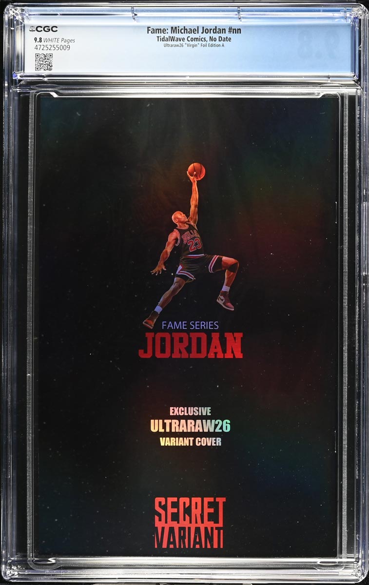 Michael Jordan #1 Fame Series CGC 9.8 Ultraraw26 Black Foil Variant #1/12