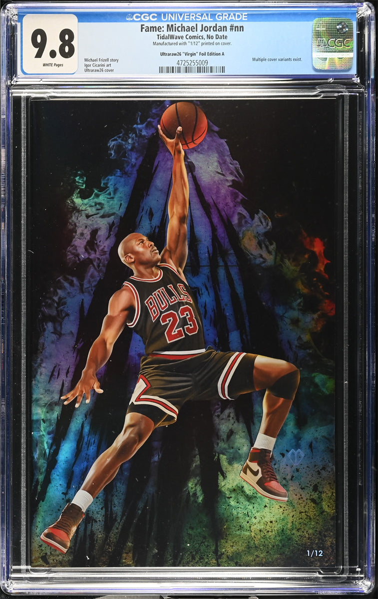 Michael Jordan #1 Fame Series CGC 9.8 Ultraraw26 Black Foil Variant #1/12