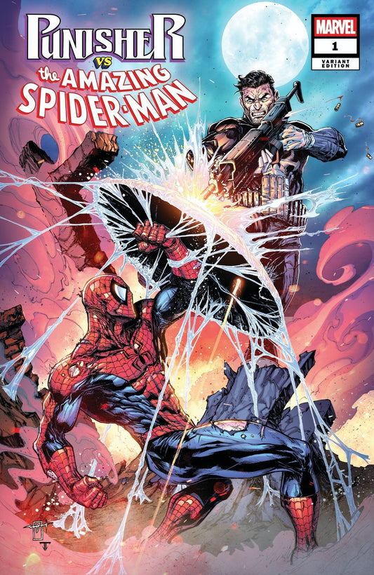 PUNISHER VS SPIDER-MAN # 1 JONATHAN URIBE TRADE DRESS SDCC EXCLUSIVE