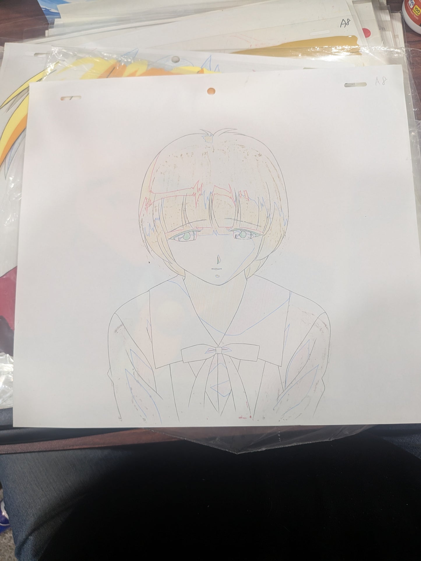Vampire Princess Miyu - Miyu Anime Cel and Drawing