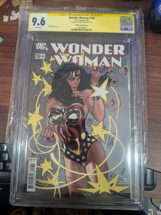 Wonder Woman #750 - Adam Hughes Cover - Signed by Adam Hughes - CGC 9.6
