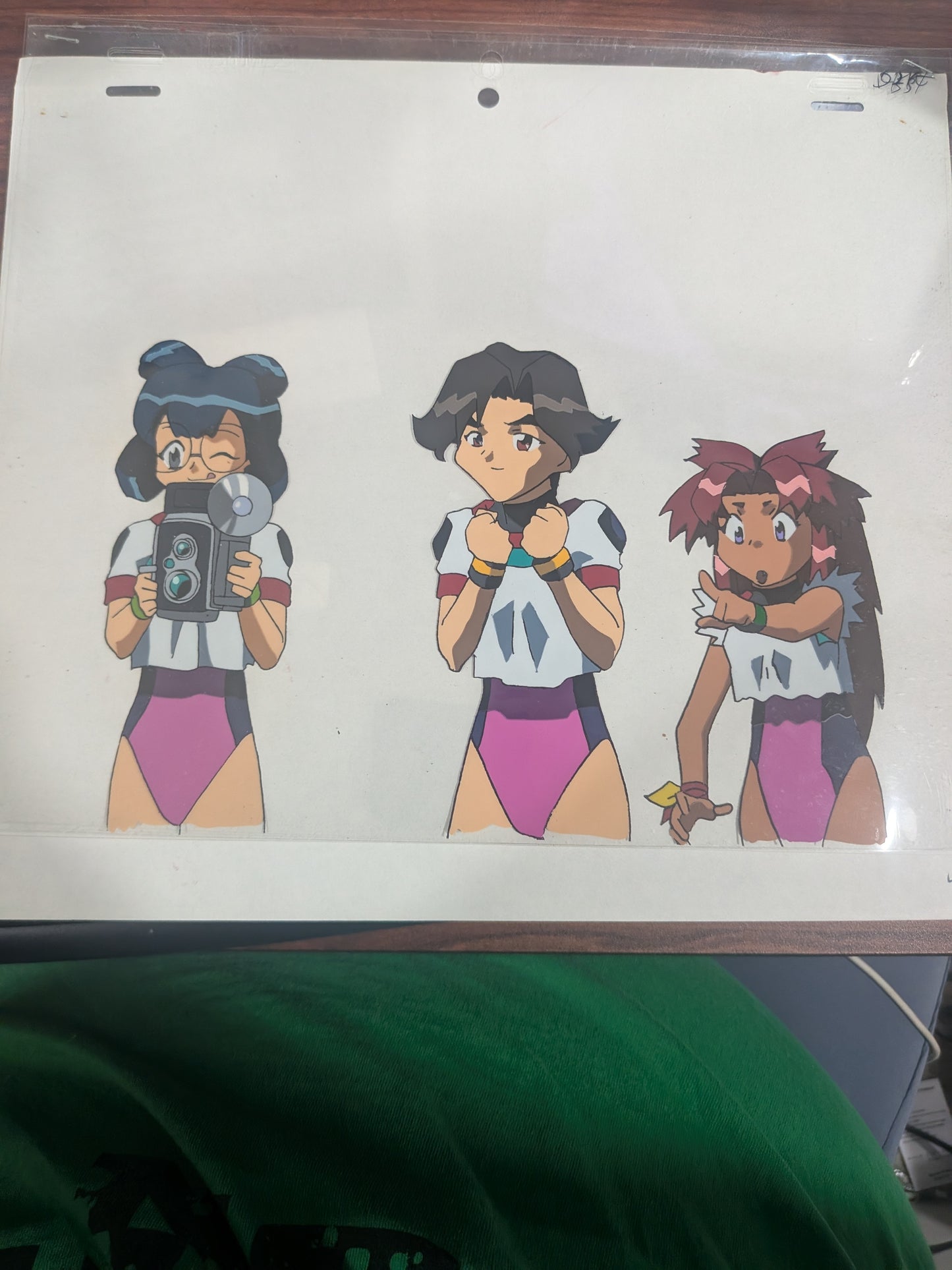 Battle Athletes - Ling Pha Wong, Ichino Yanagida, Tanya Natipitaddo Anime Cel (x3)